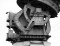 Vintage industrial lifting mechanism background