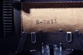 Vintage inscription made by typewriter Royalty Free Stock Photo