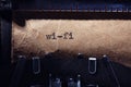 Vintage inscription made by typewriter Royalty Free Stock Photo
