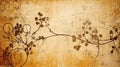 a vintage inspired classic medieval rose tree artwork, ai generated image