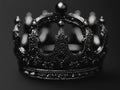 A vintage-inspired crown rendered in monochrome tones Royalty Free Stock Photo