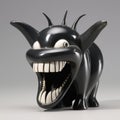 Vintage-inspired Demon Figurine With Exaggerated Teeth