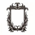 Vintage-inspired Ornate Frame Design On White Background