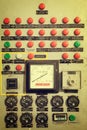 Vintage instrument panel Royalty Free Stock Photo