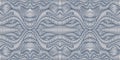 Vintage Intricate cyber style abstract wave ornament, silver gray metallic gradient, ash blue outline color