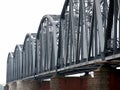 Vintage Iron Railway Bridge Royalty Free Stock Photo