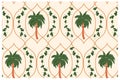 Vintage Island Botanical Tropical seamless pattern Royalty Free Stock Photo