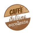 Vintage italian coffee sign Royalty Free Stock Photo