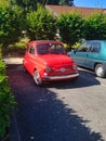 Vintage italian fiat 500 car Royalty Free Stock Photo