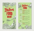 Vintage Italian Food Restaurant Menu Template