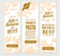 Vintage Italian Pasta Vertical Banners