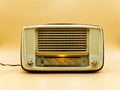 Vintage italian radio parker on clear background.