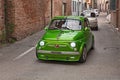 Vintage Italian sports car Fiat 500 Abarth