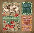 Vintage items: label Art Nouveau