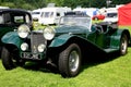 Vintage 1937 Jaguar roadster.