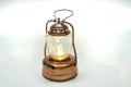 Vintage Japanes copper battery lantern Studio Shot