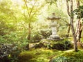 Vintage Japanese stone lantern