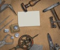 Vintage jeweler tools and diamonds