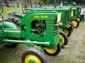 Vintage John Deere Antique Tractors Royalty Free Stock Photo