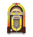 Vintage Jukebox Radio Isolated