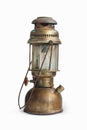 Vintage kerosene oil lantern lamp on isolate Background