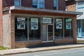 Vintage Kesten`s Grocery Store Front with Vintage Signs in Windows, circa 1940s 1950`s 1960s