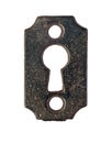 Vintage keyhole plate Royalty Free Stock Photo