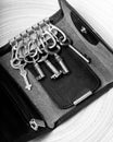 Vintage keys with marks of use Royalty Free Stock Photo