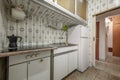 vintage kitchen decorated with old kitsch tiles