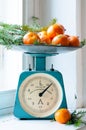 Vintage kitchen scales Royalty Free Stock Photo