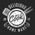 Vintage kitchen utensil logotype