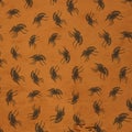 Vintage Style Kraft Spider Halloween Background or Wallpaper