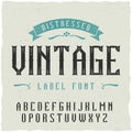 Vintage label font. Good to use in any classic label design