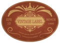 Vintage label