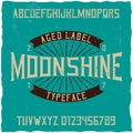 Vintage label typeface