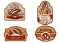 Vintage labels for the bakery.