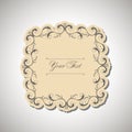 Vintage labels frames art-deco vector image. Vector damask vintage baroque scroll ornament swirl. Victorian monogram heraldic