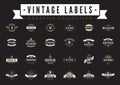 Vintage Labels Logo vector. Coffee Beer Sale Badge Royalty Free Stock Photo