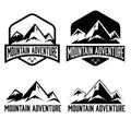 vintage labels mountain adventure Royalty Free Stock Photo