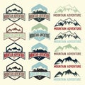 vintage labels mountain adventure Royalty Free Stock Photo