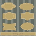 Vintage Labels Set I Royalty Free Stock Photo