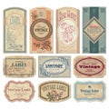 Vintage labels set (vector) Royalty Free Stock Photo