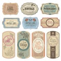 vintage labels. Vector illustration decorative background design