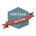 vintage lable. Vector illustration decorative design