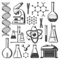 Vintage Laboratory Research Elements Set Royalty Free Stock Photo