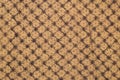 Vintage Lace circa 1800s that is brown on golden yellow background with repeating pattern background. It is horizontal but can be