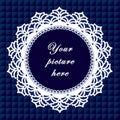 Vintage Lace Frame, Seamless Background Royalty Free Stock Photo