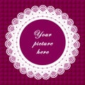 Vintage Lace Frame, Seamless Background Royalty Free Stock Photo