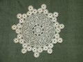 Vintage Lace Tatting Needlework Doily