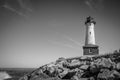 Vintage Lake Superior Lighthouse Royalty Free Stock Photo